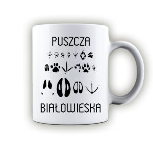 kubek ceramiczny Puszcza Białowieska - Tropem Zwierząt