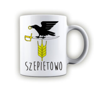 kubek ceramiczny Podlaski Kruk i Złote Zboże - Szepietowo