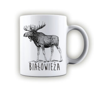 kubek ceramiczny Białowieża. Śladami łosia