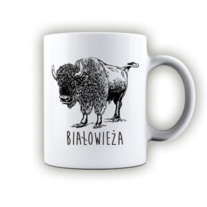 kubek ceramiczny Białowieża. Śladami Żubra