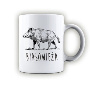kubek ceramiczny Białowieża. Śladami Dzika