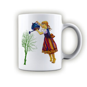 kubek ceramiczny Dziewczyna z Podlasia