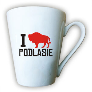kubek latte Kocham Podlasie