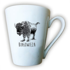 kubek latte Białowieża. Śladami Żubra