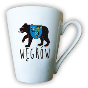 kubek latte Pamiątka Podlaska z Węgrowa