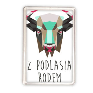 magnes akrylowy Podlaski Ród - Siła Żubra