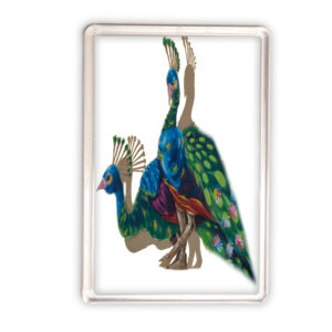magnes akrylowy Folk Art - Pawie z Podlasia