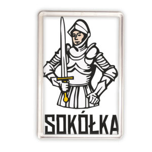 magnes akrylowy Pamiątka podlaska z Sokółki