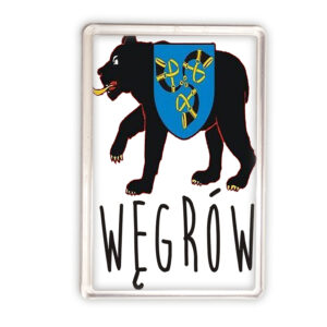 magnes akrylowy Pamiątka Podlaska z Węgrowa