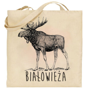 torba bawełniana Białowieża. Śladami łosia