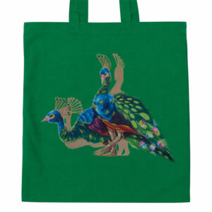 torba bawełniana Folk Art - Pawie z Podlasia