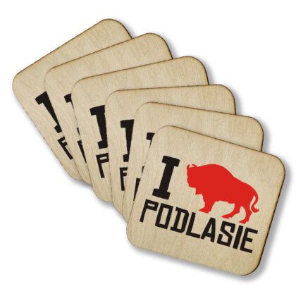 podkładki pod kubek I love Podlasie